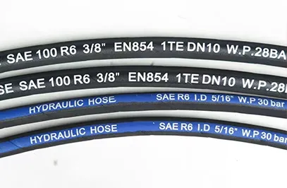 Manguera hidráulica trenzada de fibra Manguera hidráulica trenzada de fibra